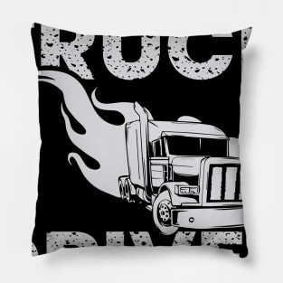 Truck Driver T-shirt Pillow