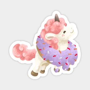 Unicorn in a Donut Magnet