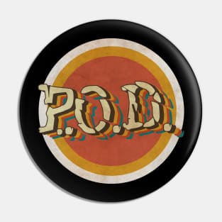 circle vintage P.O.D. Pin