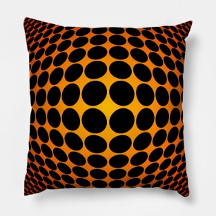 Homage to Vasarely 5 Pillow