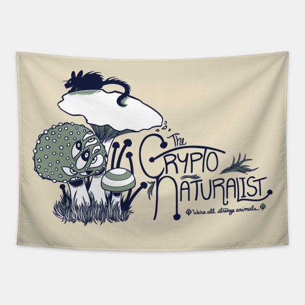 Strange Animals (Fungi) Tapestry by Cryptonaturalist