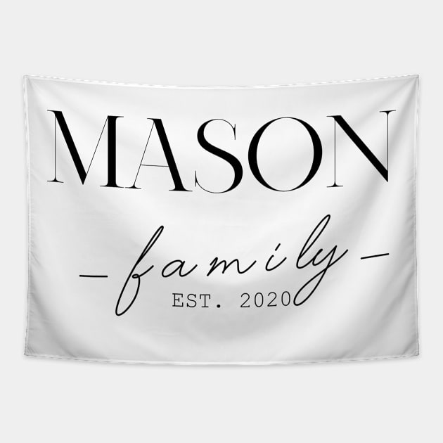 Mason Family EST. 2020, Surname, Mason Tapestry by ProvidenciaryArtist