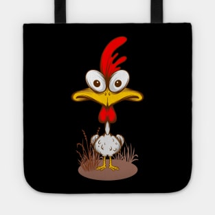 Funny Chicken Rooster Graphic Chicken Farmer Gift Tote