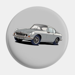 MGB Berlinette in Silver Pin