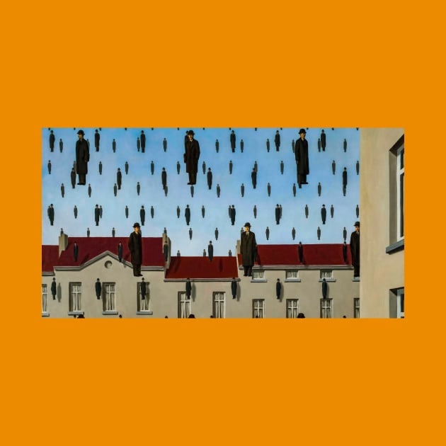 Rene Magritte - Golconda by GrampaTony