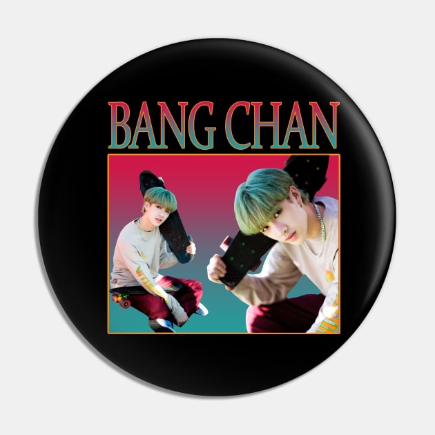 Stray Kids - Bang Chan retro style Pin by chidees