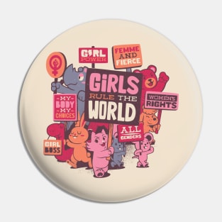 Girl Power Feminist Classic by Tobe Fonseca Pin