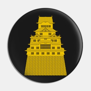 Golden Himeji Castle Pin