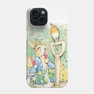 “Peter Rabbit Eats a Carrot” by Beatrix Potter Phone Case