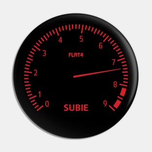 Subaru Impreza WRX STI Tachometer Gauge Design - JDM Car Art Pin