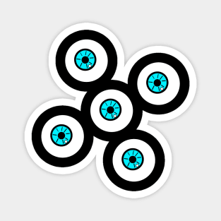 five beautiful eyes Magnet