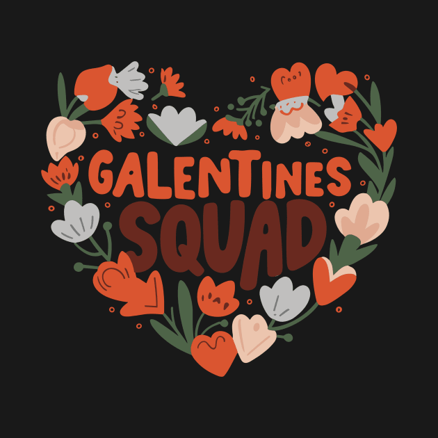 Cute Galentine's Day Squad Gang Girls Valentine 2024 Funny by AimArtStudio