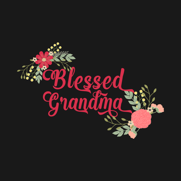 Blessed Grandma Floral Christian Grandma Gift by g14u