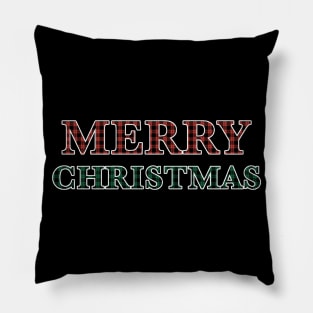 Plaid Merry Christmas v. 2 Pillow