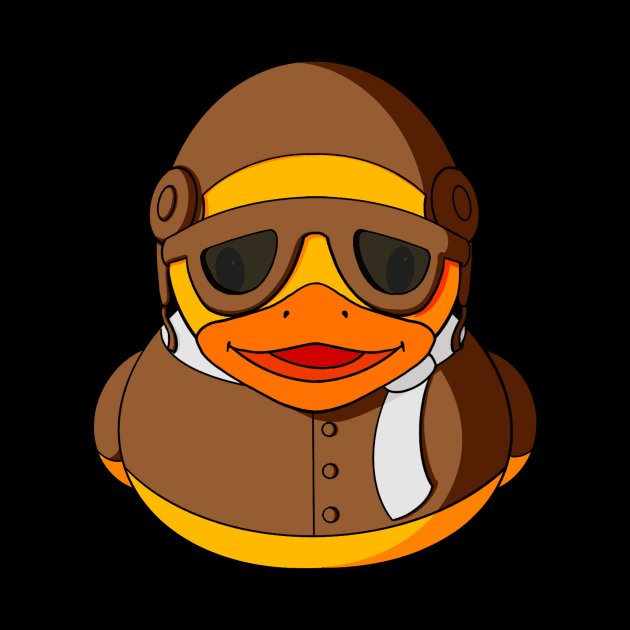 Aviator Rubber Duck by Alisha Ober Designs