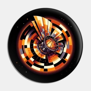 Solar Exploration Pioneer | Abstract Parker Solar Probe Tee Pin