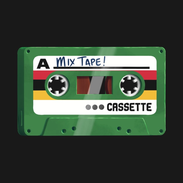 Mix Tape - Green by Gavin Otteson Art