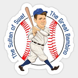 Babe Ruth - New York Yankee Home Kit Sticker for Sale by On Target Sports