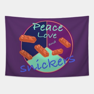 Peace love and snicker bars! Tapestry