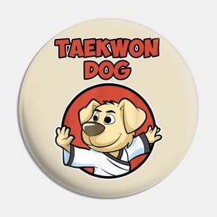 Tae Kwon Dog Pin