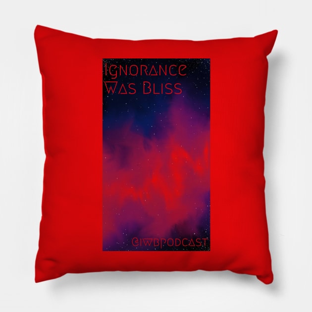 Red Aurora Pillow by Ignorance Was Bliss