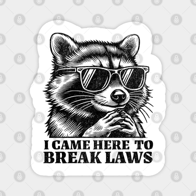 I Came Here to Break Laws Magnet by BankaiChu