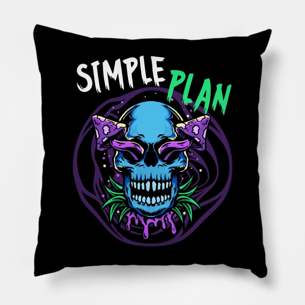 simple plan psychedelic Pillow by pesidsg