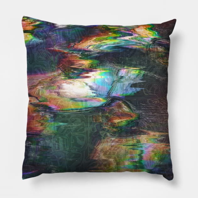 Melting Compact Disks Pillow by perkinsdesigns