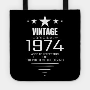 Vintage 1974 - Birthday Gift Tote