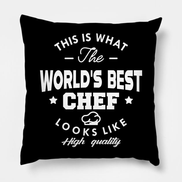 Chef - This is what the world's best chef looks like Pillow by KC Happy Shop