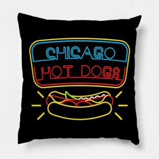 Chicago Hotdogs & BBQ Condiments Pillow