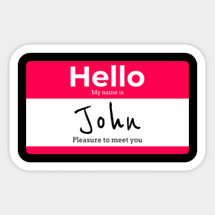 John Name Funny Stickers for Sale | TeePublic
