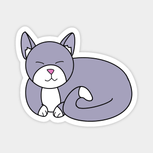 Grey Kitty Magnet