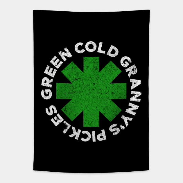 GREEN COLD GRANNY'S PICKLES Tapestry by Tamnoonog