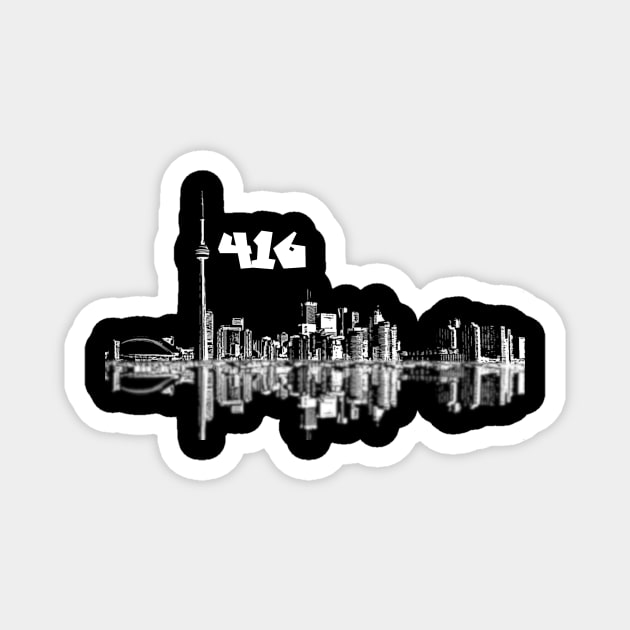 Toronto Skyline Magnet by 3ric-