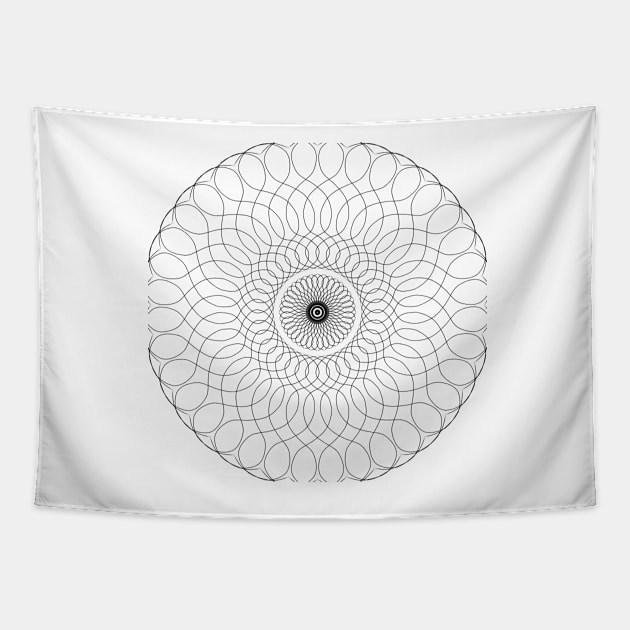 Wavy Circle Pattern Tapestry by RavenRarities