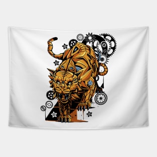 Steampunk Tiger Tapestry