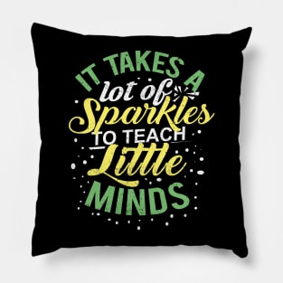 'Takes a Lot of Sparkle' Kindergarten Teacher Gift Pillow