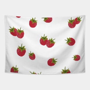 Sweet Raspberry Delight - Cute Raspberry Fruit Design for Food Lovers Tapestry