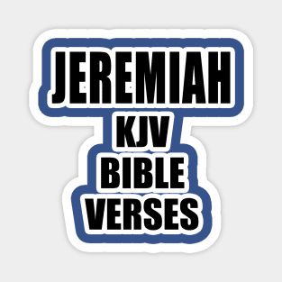 "Jeremiah KJV Bible Verses" Magnet