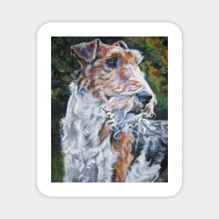 wire fox terrier fine art painting Magnet