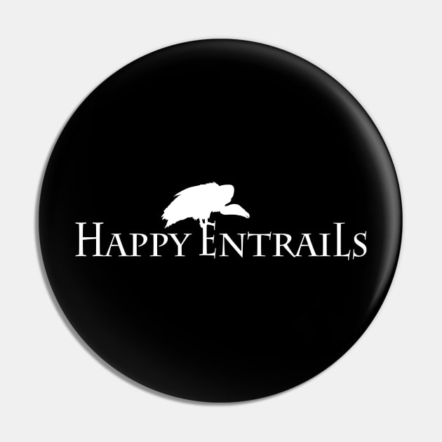 Happy Entrails Vulture / Carrion Pin by cottoncanvas