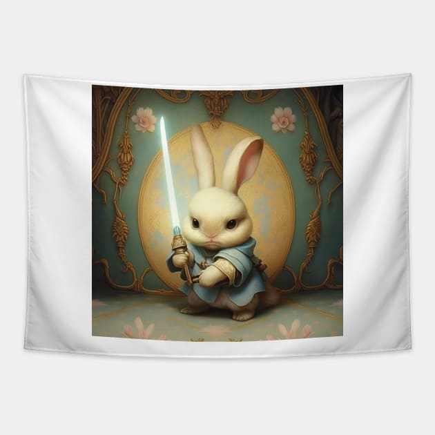 Guardian Bunny Tapestry by wanderingteez