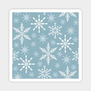 Snowflake seamless pattern design Magnet