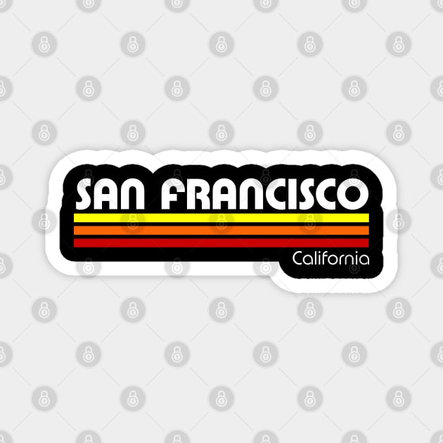 Retro San Francisco Magnet by Styleuniversal