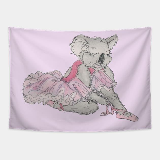 Dancing Koala 2 Tapestry by AussieLogic