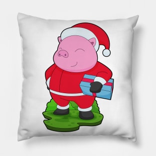 Pig Christmas Package Pillow