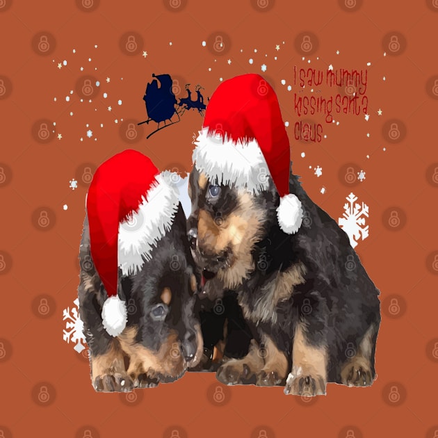 Holiday Ready Rottweilers A Puppy First Christmas by taiche