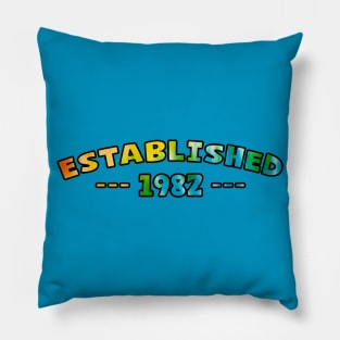 Established 1982 Pillow