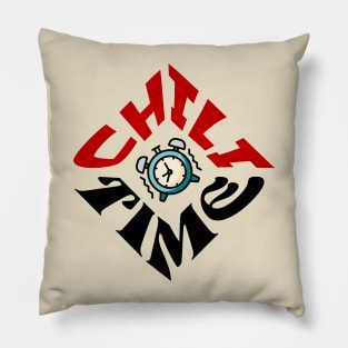 Chili Time Square Logo Pillow